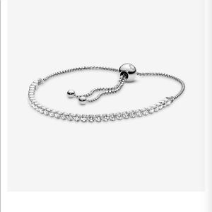 Pandora sparkling slider tennis bracelet silver